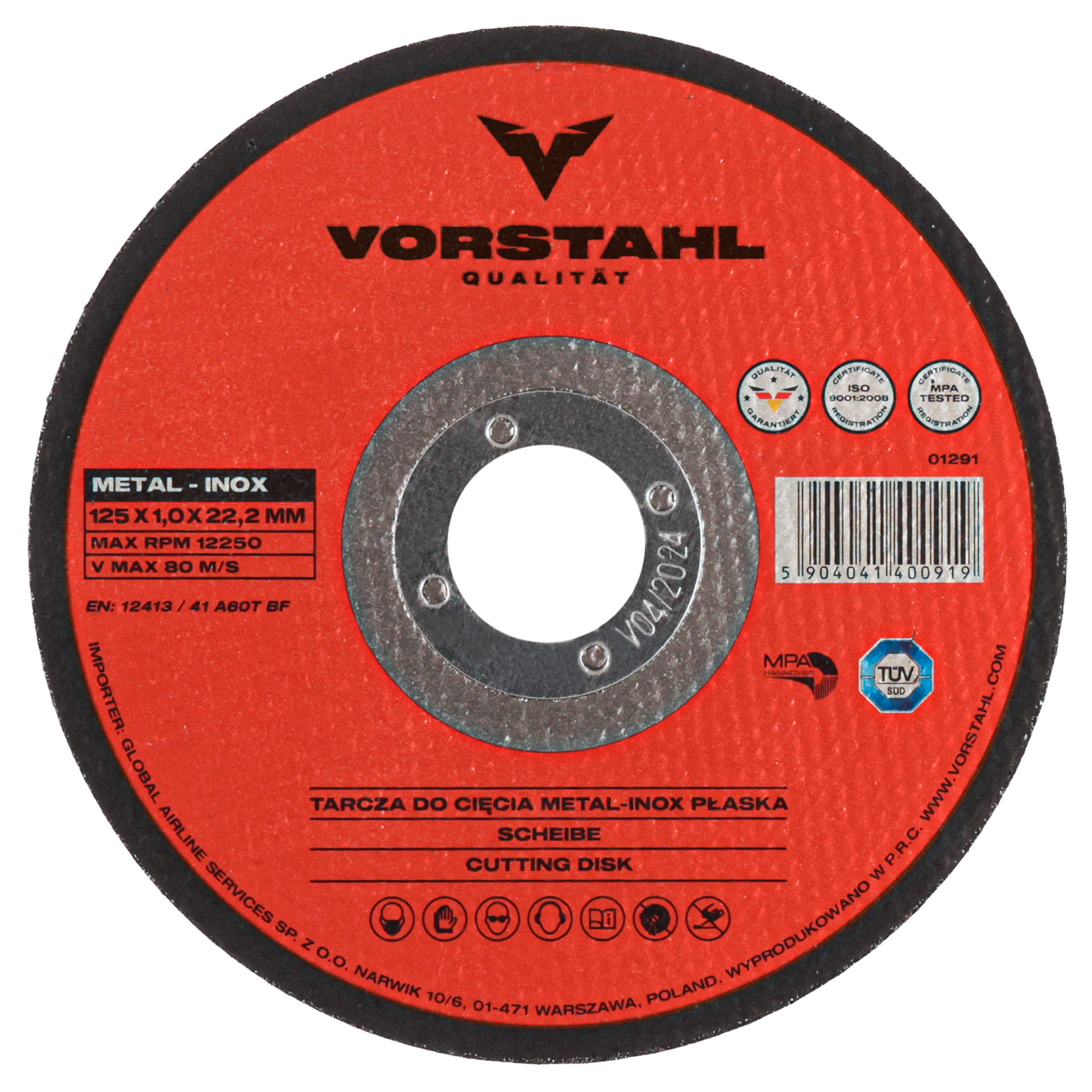 Kotúče na rezanie a brúsenie kovov