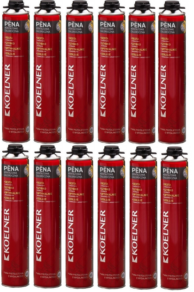 Nízkoexpanzná pena pištoľová-750ml-12ks