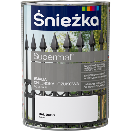 Snežka chlorokaučukový email báza biela-900ml