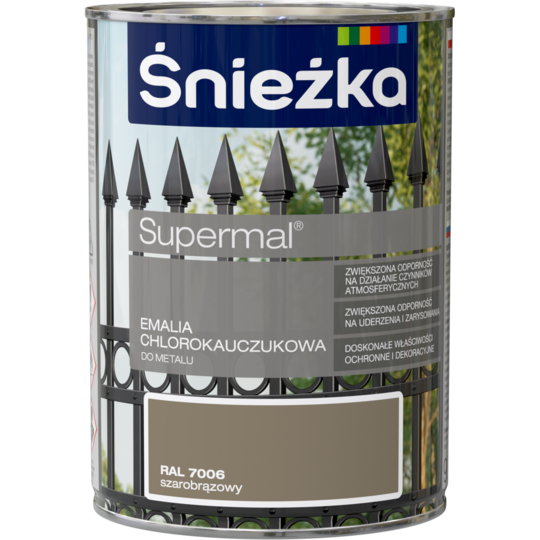 Snežka chlorokaučukový email báza hnedosivý Ral7006-0,9l