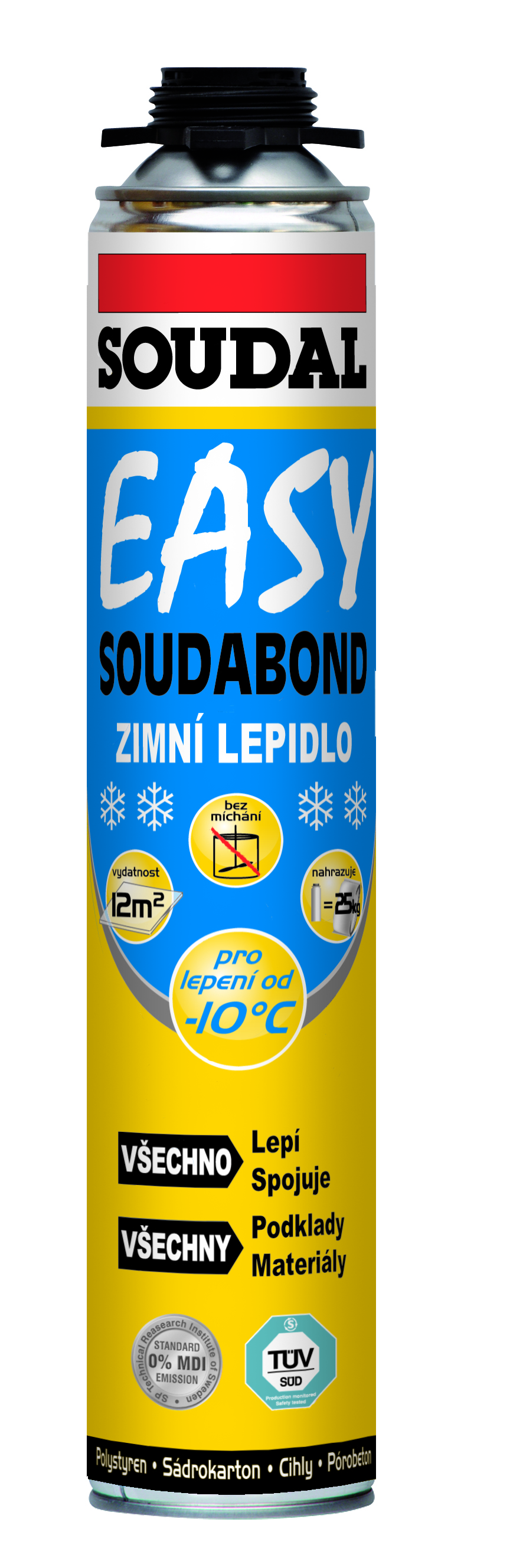 Zimné lepidlo soudabond easy soudal-750ml