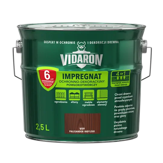 Vidaron impregnačný náter V09 Indický palisander 2,5l