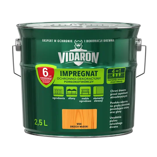 Vidaron impregnačný náter-V04 orech vlašský 2,5l