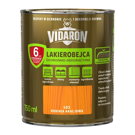 Lakova lazúra VIDARON L03 robinia akaciova 0,75l