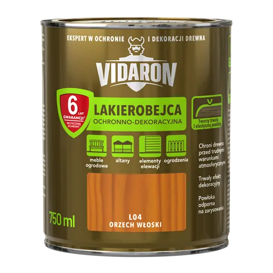 Lakova lazúra VIDARON L04 orech vlašsky 0,75l