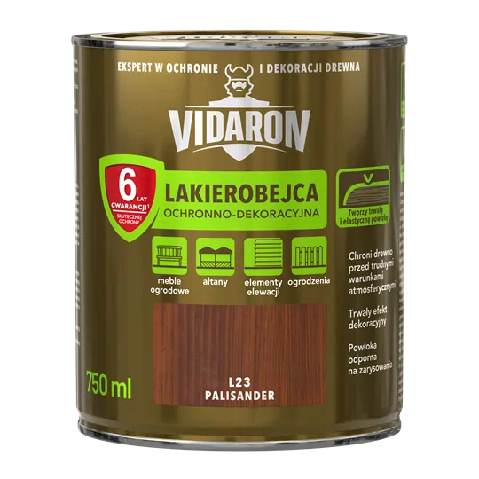 Lakova lazúra VIDARON L23 palisander 0,75l