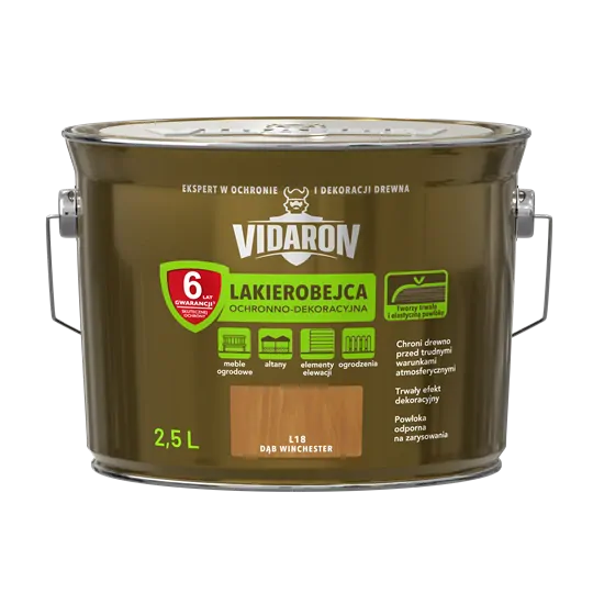 Lakova lazúra VIDARON L18 Dub Winchester 2,5l