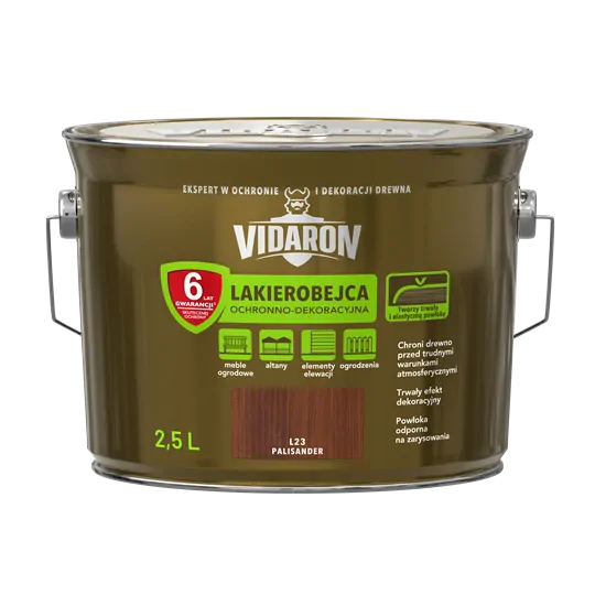 Lakova lazúra VIDARON L23 palisander 2,5l