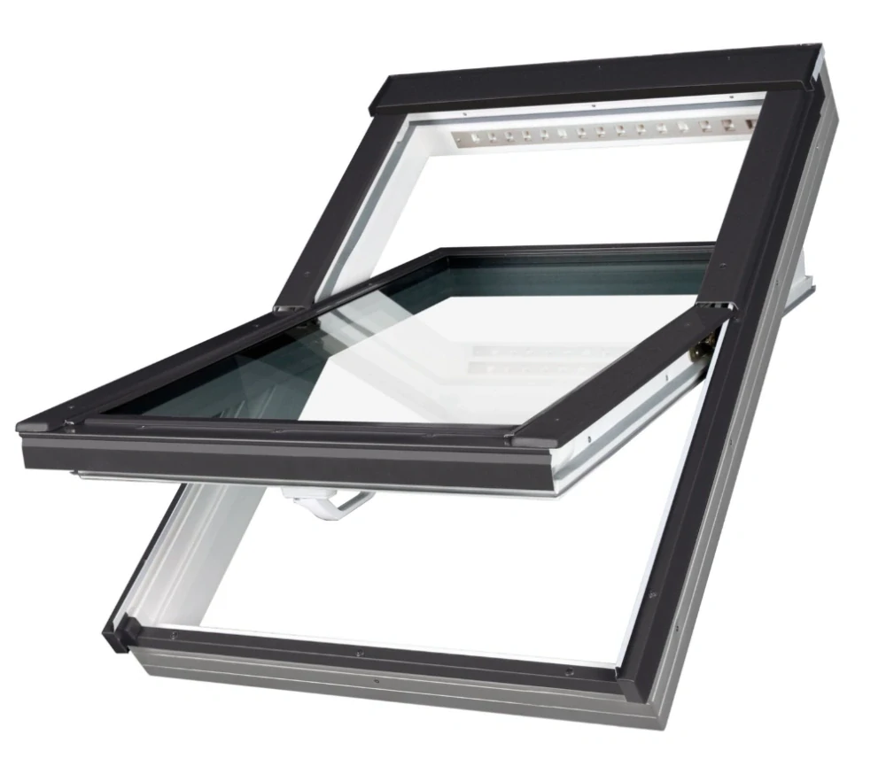 Strešné okno FAKRO 78x118 3-sklo (RAL 7016)