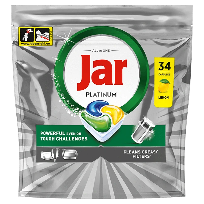 Jar kapsuly na umývanie riadu Platinum 34ks