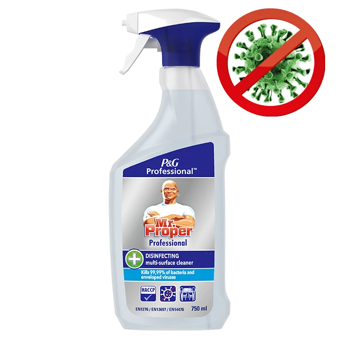 Mr. Proper Professional dezinfekčný čistiaci prostriedok 3v1 750ml