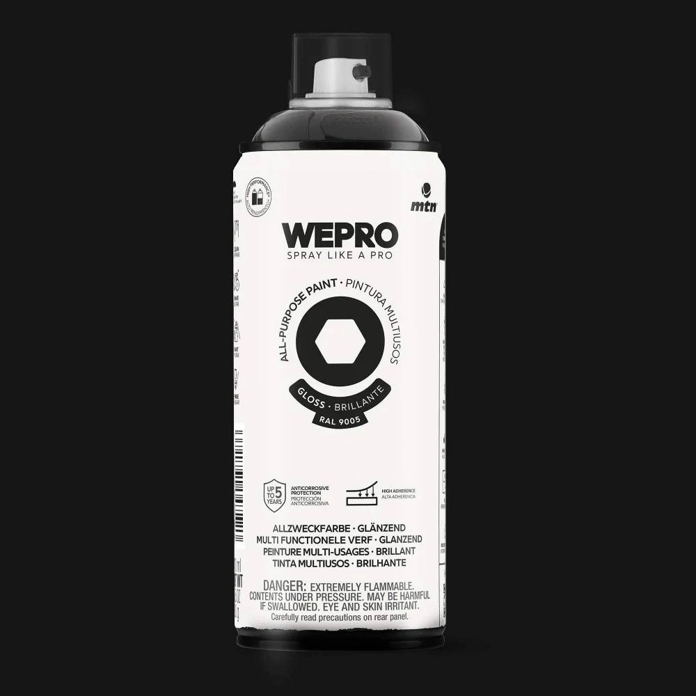 WEPRO Solvent Cosmos Black Gloss RAL 9005-400ml