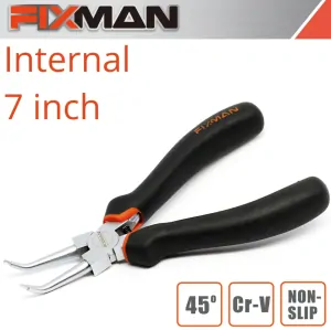 Kliešte segera vnutorné zahnuté Fixman-45´ 7" 180