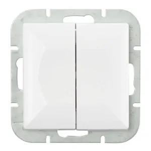 Vypinac biely svetelný 10A 250V PERLA ABEX