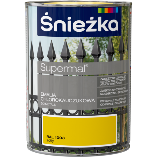Snežka chlorokaučukový email báza žlta-900ml