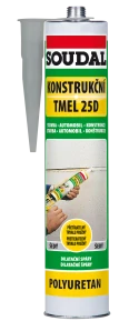 Konštrukčný tmel 25D Soudal šedýl-280ml