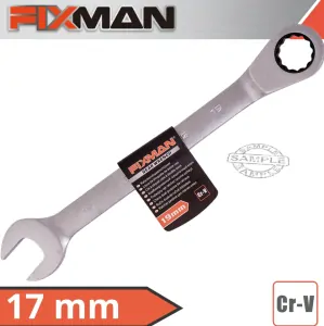 Kľúč plocho-očkový račňový-Fixman B1310-17mm CrV