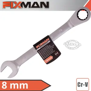 Kľúč plocho-očk.račňový-Fixman B1301-8mm CrV