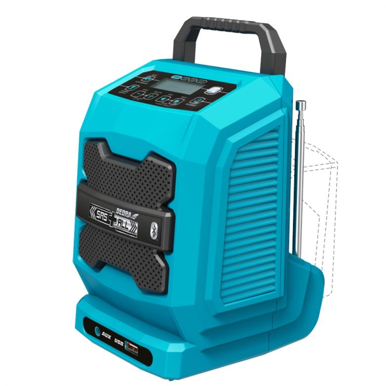Akumulatorove Bluetooth radio USB port 18V DEDRA