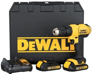 AKU vŕtačka Dewalt 18V, 2×AKU 1,3Ah, nabíjačka, kufor