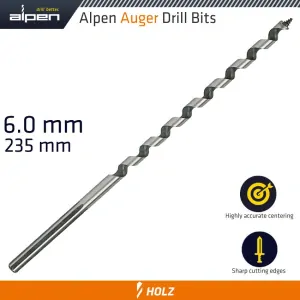 Vrták do dreva Alpen 6x235 mm