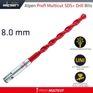 Vrták Alpen Profi Multicut SDS plus 8x110mm