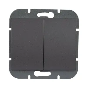 Vypinač dvojity schodiskový 10A 250V antracit ONYX 
