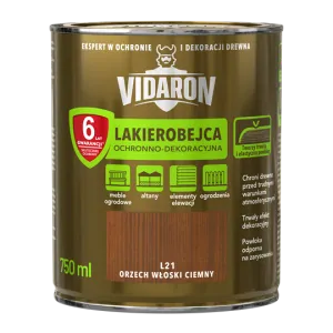 Lakova lazúra VIDARON L21 orech vlašsky tmavy 0,75l