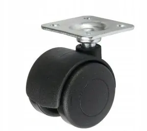 Koliesko nábytkové otočné, 50mm/40kg s platničkou