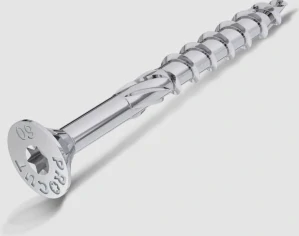 Stavebná skrutka so zápustnou hlavou a čiastočným závitom 6x160mm-30ks