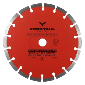 Segmentový diamantový kotúč rezný VORSTAHL 115x1,2x10x22,2mm