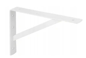 Stavebná konzola spevnená 400x250x4,0 biela