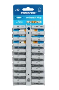 Univerzálna hmoždinka 10x36mm-papierová visačka-40ks