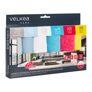 Sada 6 univerzálnych utierok z mikrovlákna Soft Fiber 30x30cm VELKEA
