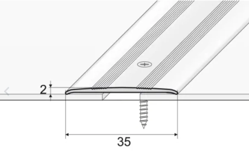 Prechodová lišta A08 Zlatá 93cm