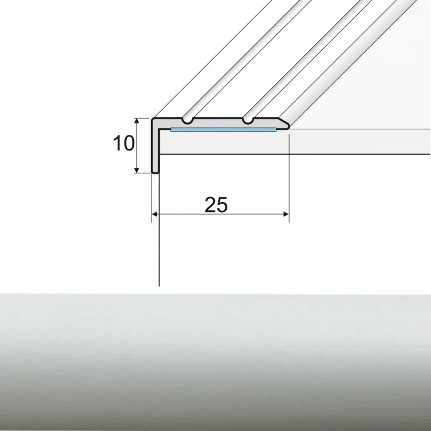 Schodová lišta A31 Strieborná 90cm