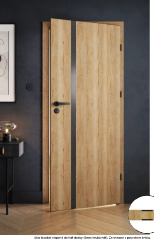 Interiérové dvere NIAGARA BLACK – Dub halifax 70cm Ľavé