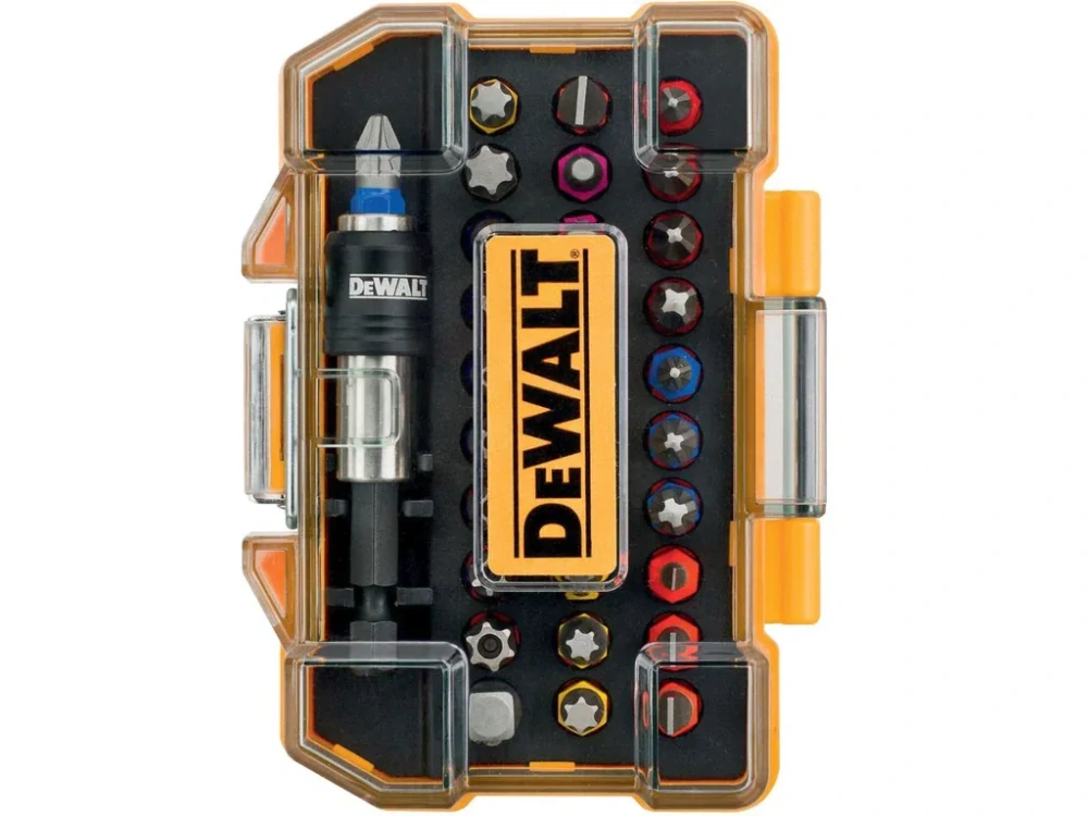 Sada presných bitov DeWalt DT7969-QZ, 32 dielov s magnetický držiakom v boxe