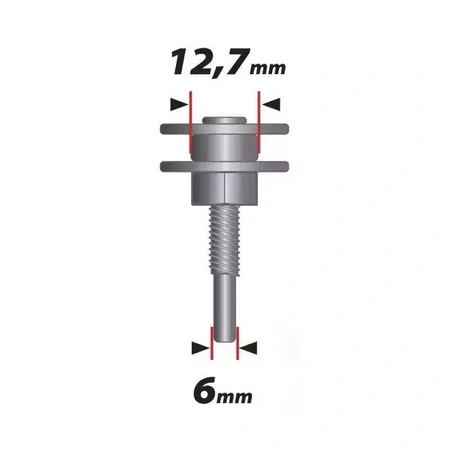 Násada (stopka) do vŕtačky 6mm, priemer otvoru 12.7mm