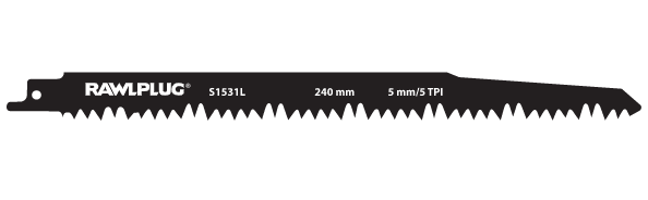 Pílové plátky pre chvostovú pílu na rezanie dreva za mokra 240mm-5ks