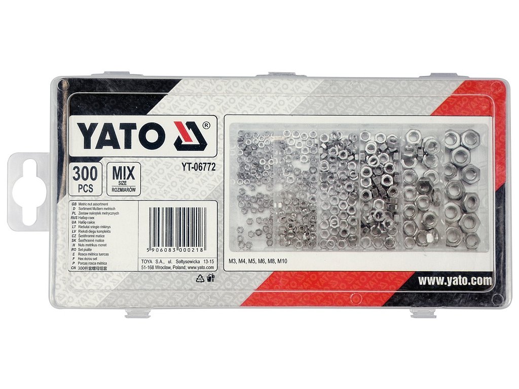 Sada metrických matíc 300ks YATO