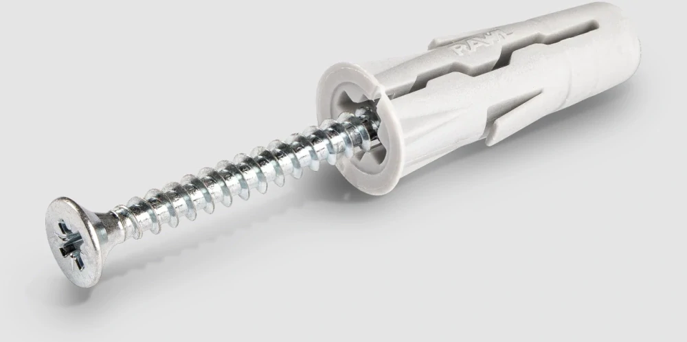 Univerzálna hmoždinka Uno 10x36 mm-50ks so skrutkou RAWLPLUG