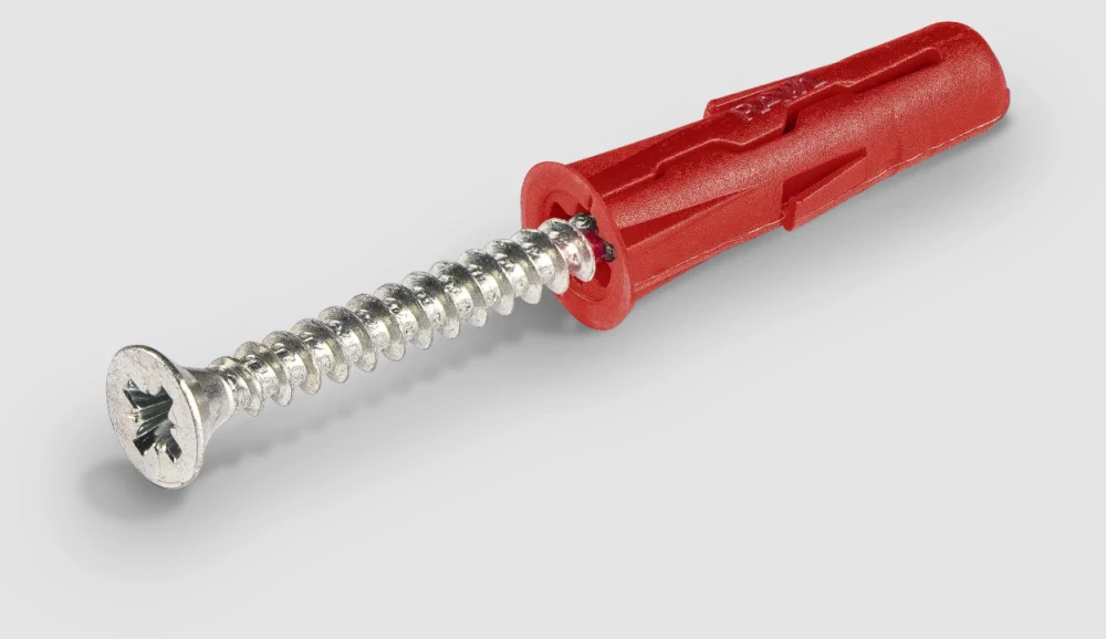 Univerzálna hmoždinka UNO 6x28mm so skrutkami, 100ks RAWLPLUG
