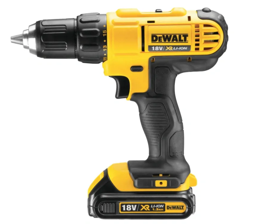 AKU vŕtačka Dewalt 18V, 2×AKU 1,3Ah, nabíjačka, kufor