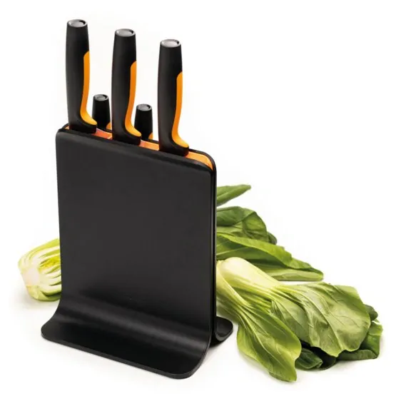 Fiskars Plastový blok s piatimi nožmi Functional Form