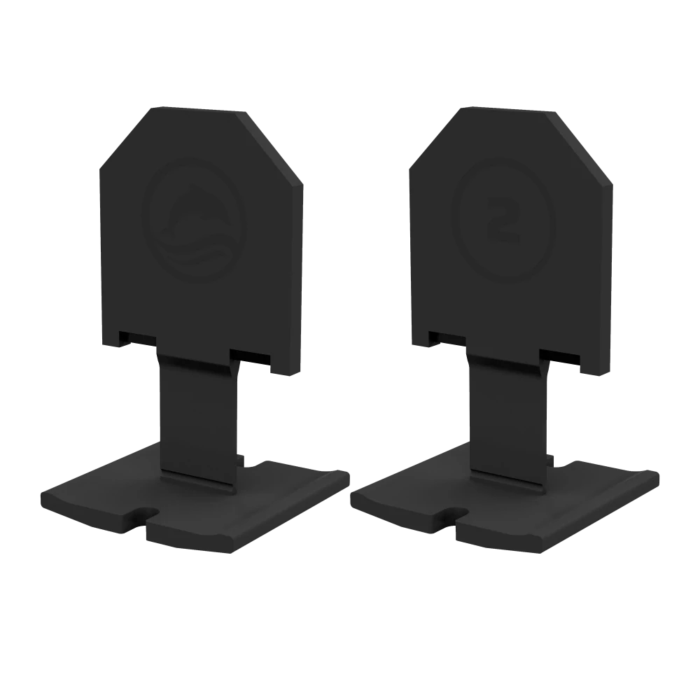 Systém vyrovnávania dlaždíc mix čierny 2mm 50klin+50klips