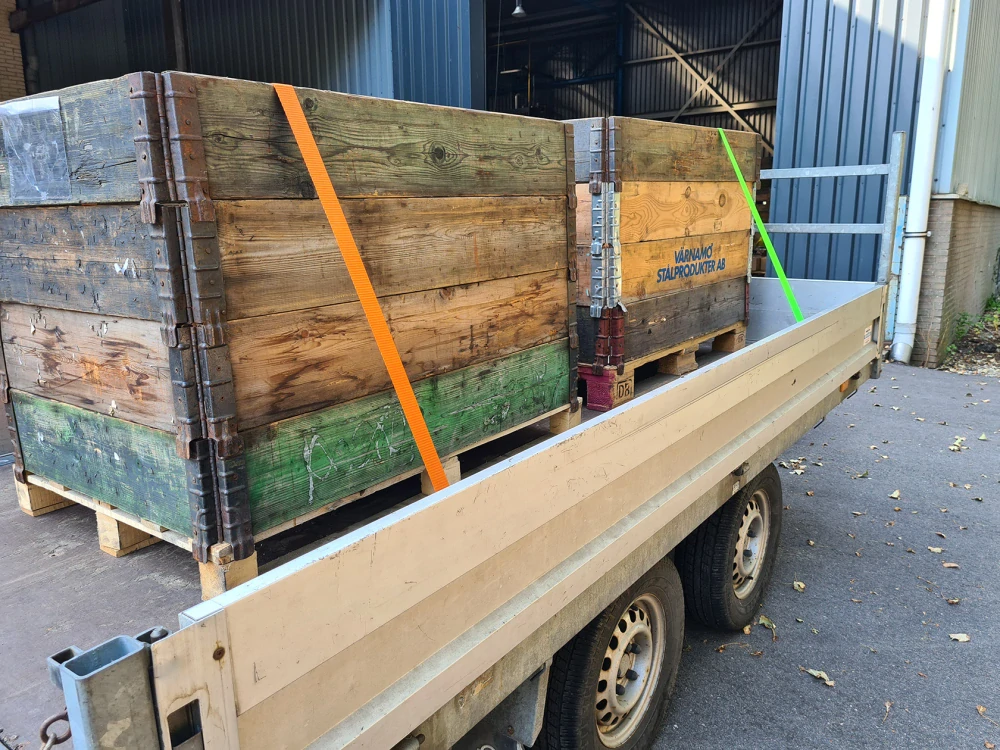 Dvojdielny napínací popruh s račňou a 2 J-hákmi 6m 38mm 2000kg