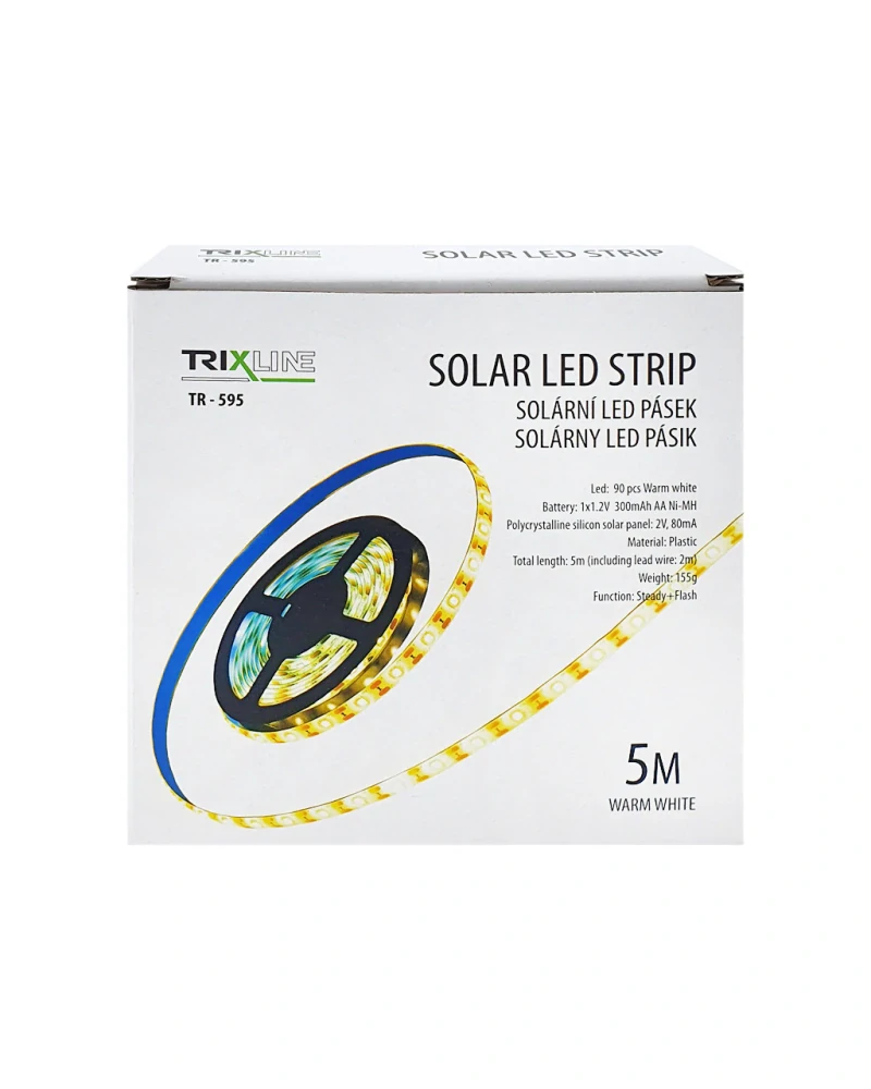 Solárny LED pásik 5m