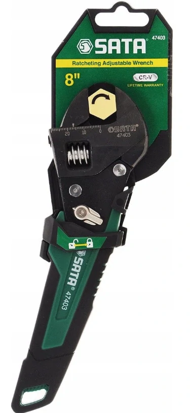 Nastaviteľný račňový kľúč 8"24mm SATA 47403