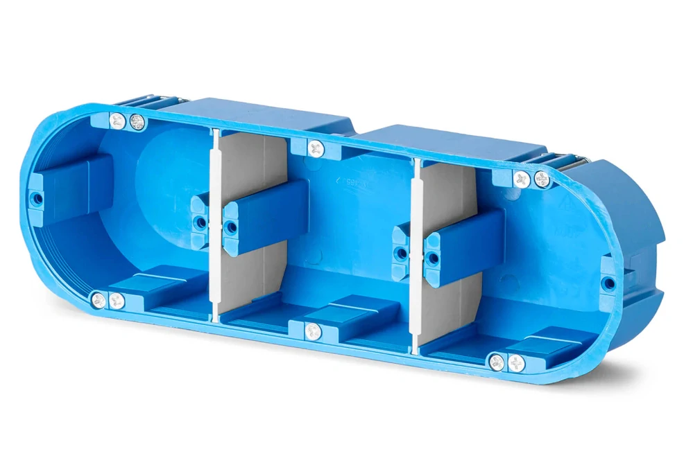 Viacpolový box na prázdne steny 3×60mm hlboký